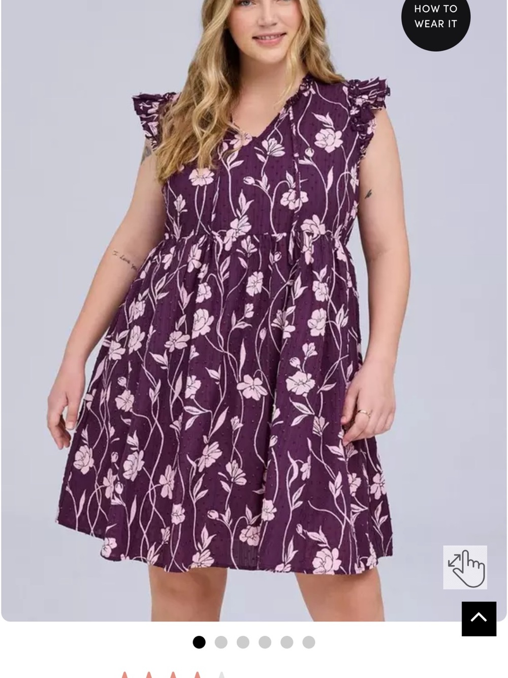 Torrid Belle Isle Flutter Sleeve V-Neck Dress 3